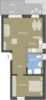 695€ x 2ZW x 54,89qm x 12,49qm Dachterasse