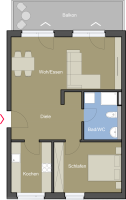895€ x 2,5ZW x 63,99qm x 11,26qm Dachterasse x EBK